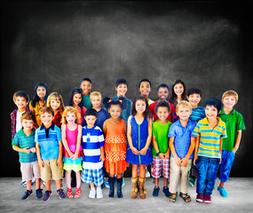 Obraz premium Kids Children Diversity Happiness Group Concept