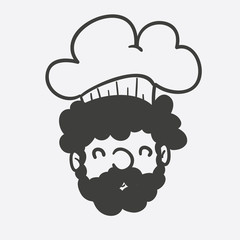 chef head vector