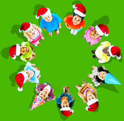 Children Kids Cheerful Childhood Diversity Concept