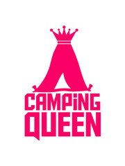 Camping Queen Queen tent Logo