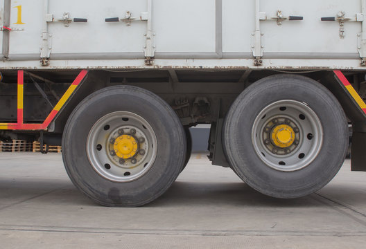 wheel and tire of truck and trailers