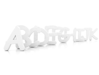 letters 3d rendered