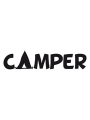 Camper Tent Logo