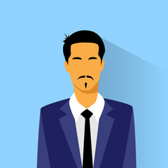 businessman hispanic asia race profile icon male portrait