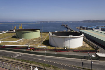 Fototapeta premium Depósitos de gas