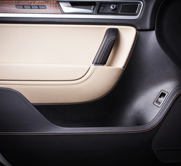 Obraz na płótnie Canvas Modern car interior, close up photo