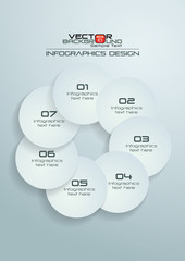 White Circles Infographics Design