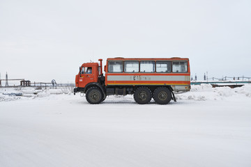 life in Russia in a siberian town near north polar circle
