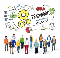 Teamwork Team Together Collaboration Diversity Group Concept