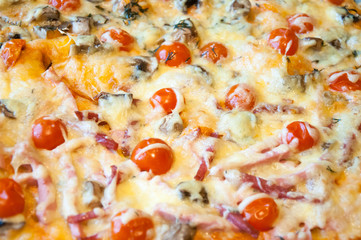 Italian vegetarian pizza.