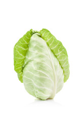 fresh cabbage isolated on white background