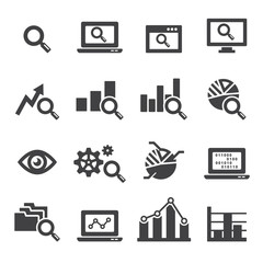 analysis icon set