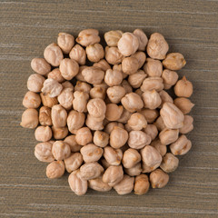 Circle of chickpeas