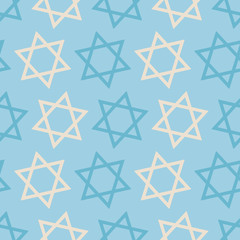 Seamless background with religious symbols