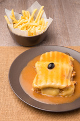 Francesinha and french fries
