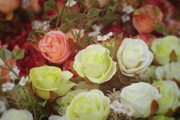 beautiful of rose artificial flowers