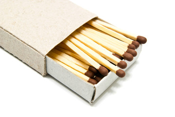 matchbox with some matches