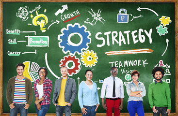 Strategy Solution Tactics Teamwork Growth Vision Concept