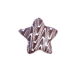 chocolate chip cookies in the shape of a star