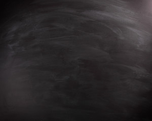 Fototapeta premium Blank Black Chalkboard Emphasizing Copy Space