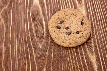 oat cookies on wooden table