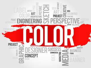 COLOR word cloud concept