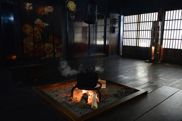 Traditionelles altes japanisches Haus - Innenraum