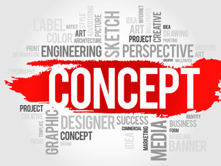 CONCEPT word cloud, business concept