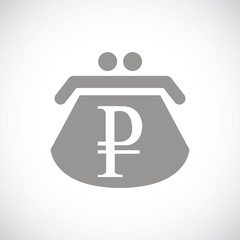Rouble black icon