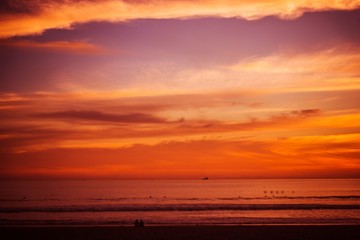 Reddish Beach Sunset