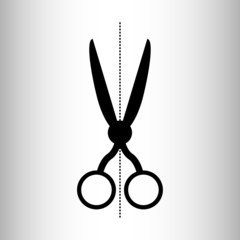 scissors icon - vector