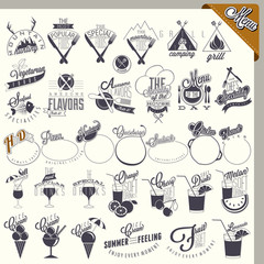 Retro vintage style restaurant menu designs © vectormaker1