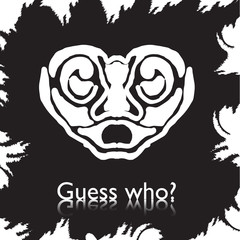 original face masks ancient gods, for tattoo and ancient amulets