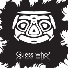 original face masks ancient gods, for tattoo and ancient amulets