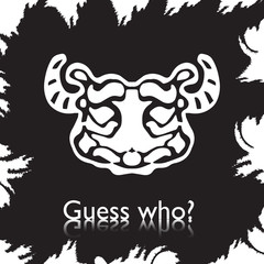 original face masks ancient gods, for tattoo and ancient amulets