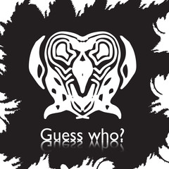 original face masks ancient gods, for tattoo and ancient amulets