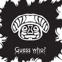 original face masks ancient gods, for tattoo and ancient amulets