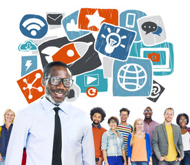 Media Social Media Social Network Internet Technology Concept