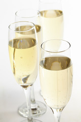 champagne glasses