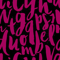 Seamless pattern letters for packing or tissue