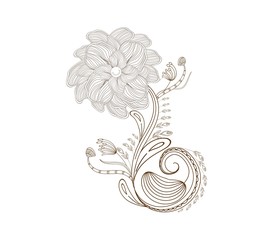 Flower doodle florals