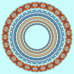 set of round geometrical frames