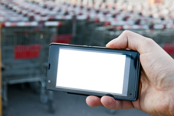 Modern shopping concept