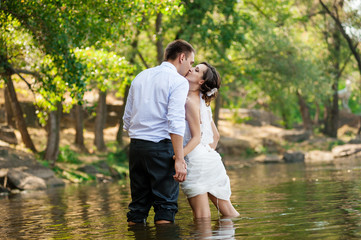 Fototapeta premium Married young couple