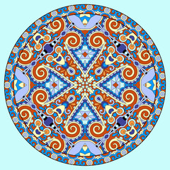 decorative design of circle dish template