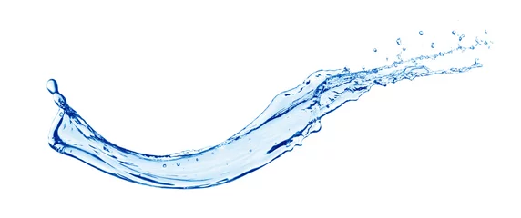 Crédence de cuisine en verre imprimé Eau bulles d& 39 eau en bleu
