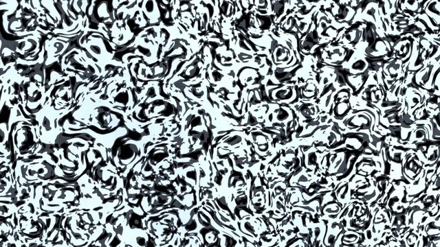 Abstract black and white floating surface. (loop ready file)