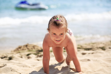 Child on the beach