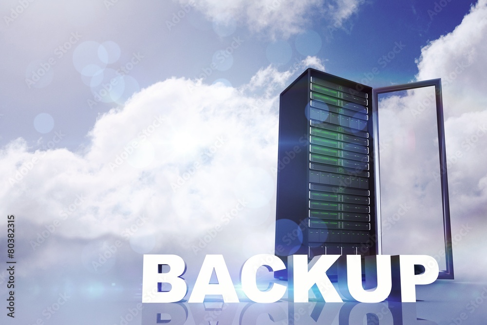Poster Composite image of backup