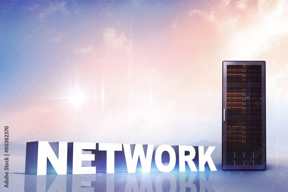 Poster composite image of network